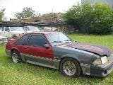1989 Ford Mustang 5.0 Automatic - Red & Gray - thumbnail 2