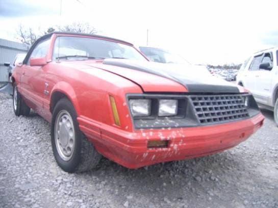 84-86 Ford Mustang Convertible 5 Automatic - Red - thumbnail 2