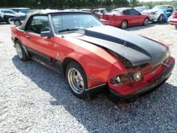 1983 Ford Mustang Convertible 5 AOD - Red