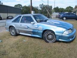 1989 Ford Mustang 5.0 HO Automatic - Silver/Blue Flame