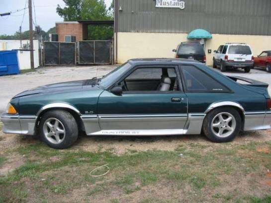 1991 Ford Mustang 5.0 HO AOD Automatic - Green & Silver