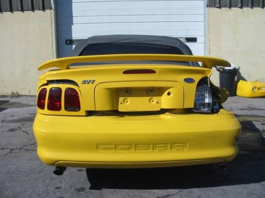 94-98 Ford Mustang Convertible 4.6 manual - yellow thumbnail 4