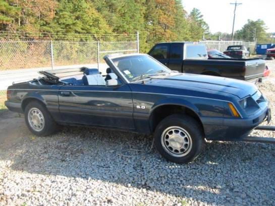 83-86 Ford Mustang Convertible 5 Manual - Blue thumbnail 2