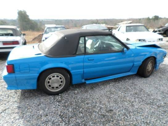 89 Ford Mustang Convertible 5 Automatic - Blue thumbnail 2