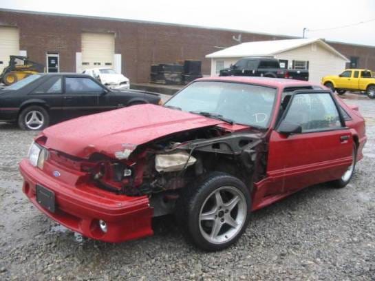 87-93 Ford Mustang Hatchback 5 Manual - Red thumbnail 2