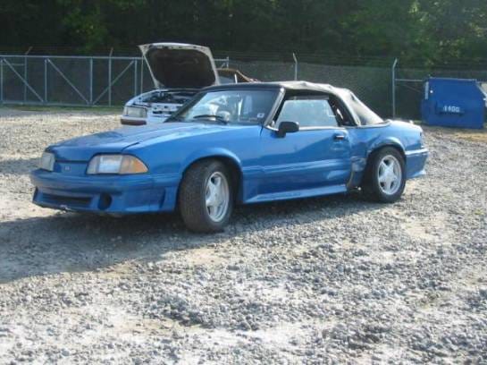 87-93 Ford Mustang Convertible 5 Manual - Blue thumbnail 2