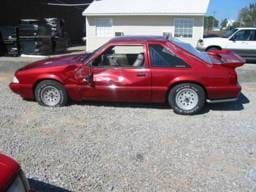 87-93 Ford Mustang Hatchback 5 Manual - Red