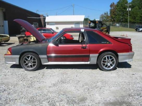 87-93 Ford Mustang Hatchback 5 Manual - Red thumbnail 4