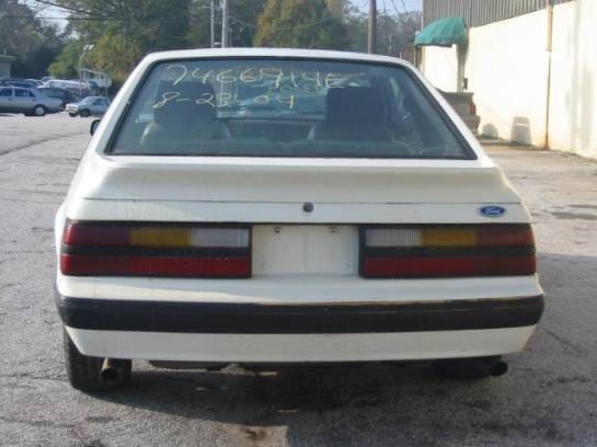 87-93 Ford Mustang Hatchback   - White thumbnail 3