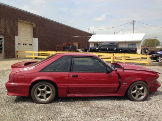 1988 Ford Mustang GT Red  thumbnail 2