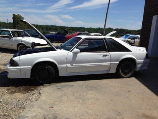 1989 Ford Mustang GT White