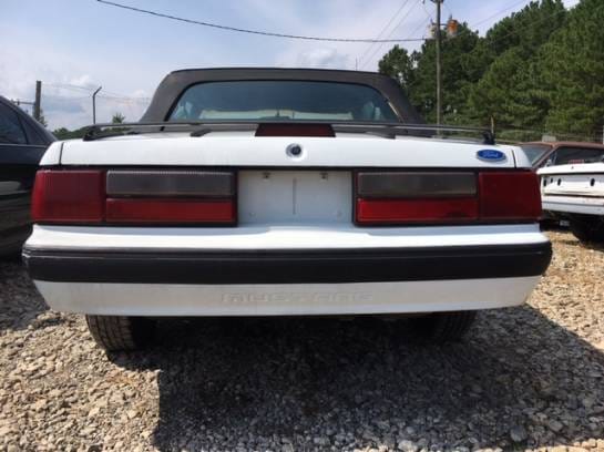 1990 Ford Mustang Convertible White thumbnail 4