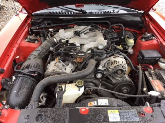 2003 Ford Mustang Convertible Red thumbnail 12