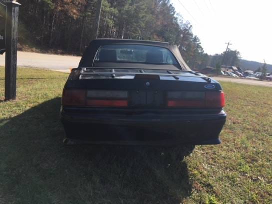 1987 Ford Mustang Black Convertible thumbnail 7