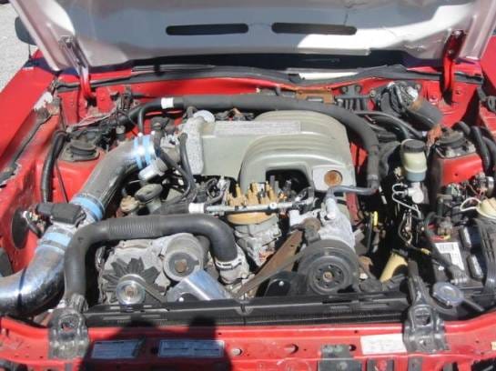 87-93 Ford Mustang Convertible 5 N/A - Red & White