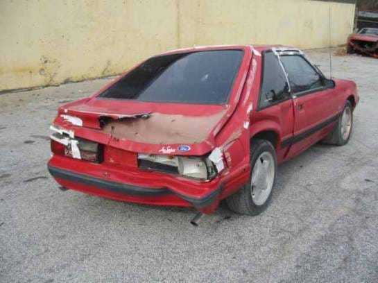 87-93 Ford Mustang hatchback 5 manual - red