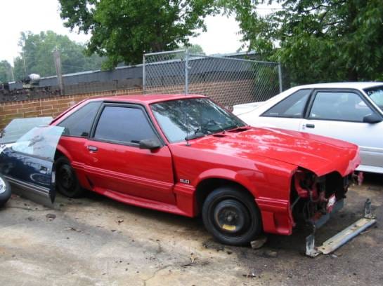 87-93 Ford Mustang Hatchback 5 Manual - Red