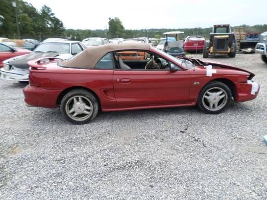1997 Mustang Convertible 4.6 T45 Red