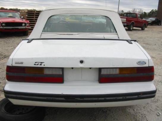 83-86 Ford Mustang Convertible 5 Manual - White