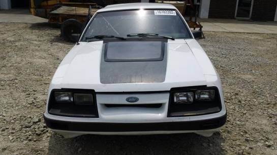83-86 Ford Mustang Hatchback 5 Manual - White