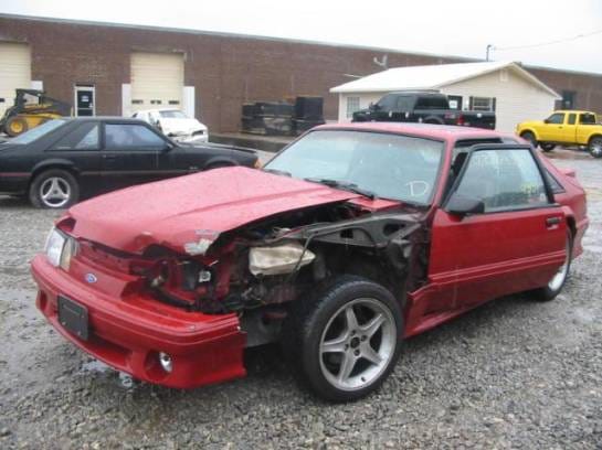 87-93 Ford Mustang Hatchback 5 Manual - Red