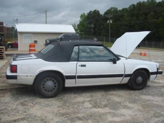 87-93 Ford Mustang Convertible 5 Automatic - White