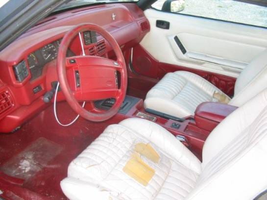 87-93 Ford Mustang Convertible 5 Manual - White