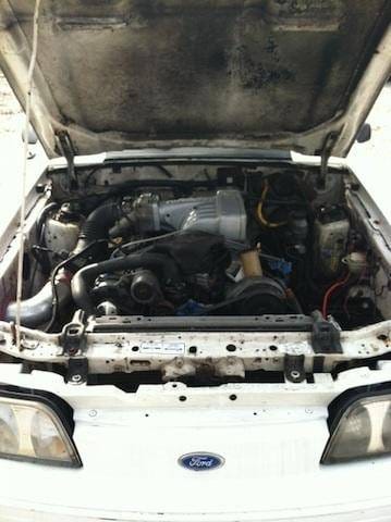 87-93 Ford Mustang Hatchback 5 Manual - White