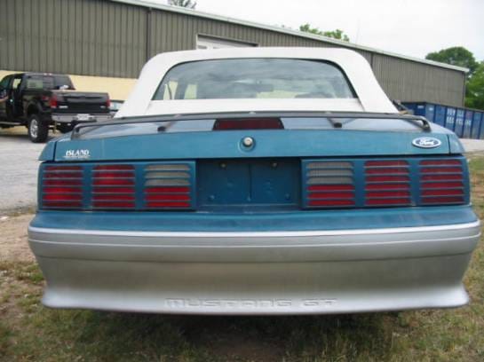 87-93 Ford Mustang Convertible 5 - Blue