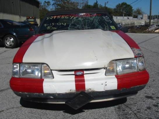 87-93 Ford Mustang Convertible 5 N/A - Red & White