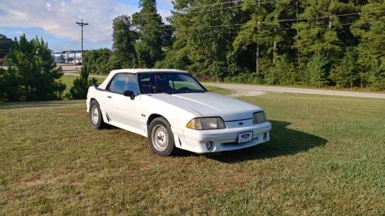 1988 Ford Mustang GT - White Convertible