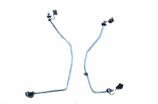 1987-1993 Mustang 5.0L Chrome Fuel Rail Hard Extension Lines
