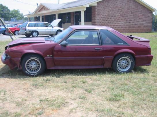 1990 Ford Mustang 5.0 5-Speed - Burgundy - Image 1