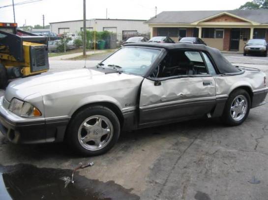 1992 Ford Mustang 5.0 AOD Automatic - Silver & Black - Image 1
