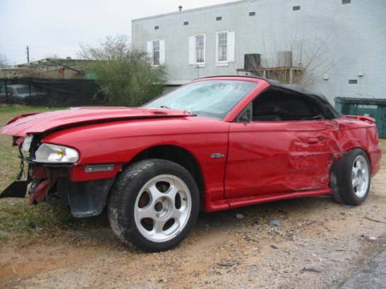 1998 Ford Mustang 4.6 5 Speed - Red/Black Top - Image 1