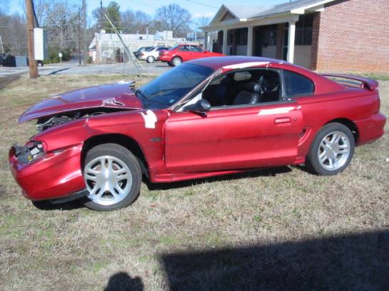 1998 Ford Mustang 4.6 L 5-Speed T-45 - Red - Image 1