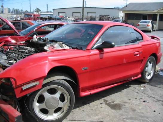 1998 Ford Mustang 4.6 T-AOD-E Automatic - Red - Image 1