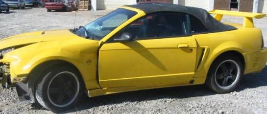99-04 Ford Mustang Convertible 4.6 Automatic - Yellow - Image 1