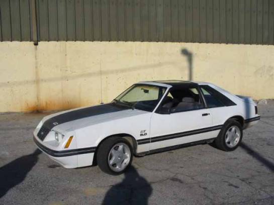 83-86 Ford Mustang Hatchback 5 N/A - White - Image 1
