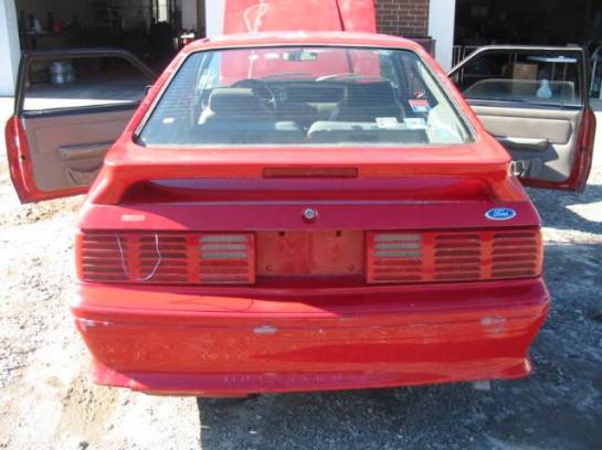 87-93 Ford Mustang Hatchback 5 Automatic - Red - Image 1