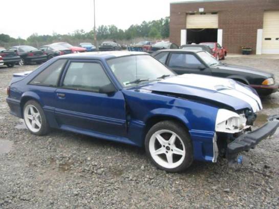87-93 Ford Mustang Hatchback 5 Automatic - Blue - Image 1