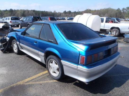 87-93 Ford Mustang Hatchback 5 Manual - Blue - Image 1