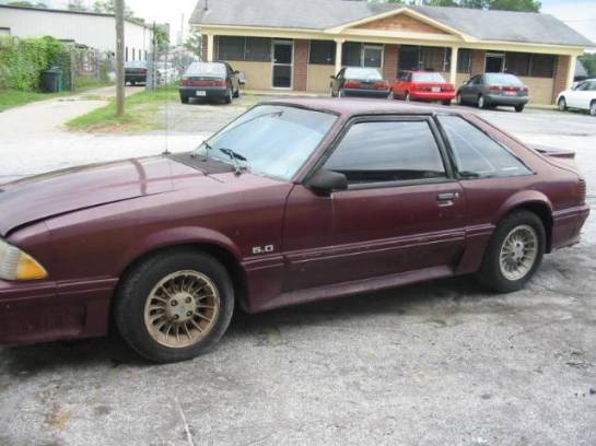 87-93 Ford Mustang Hatchback 5 Automatic - Red - Image 1