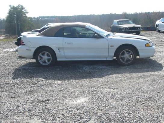 94-98 Ford Mustang Convertible 5 Automatic - White - Image 1