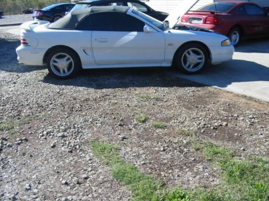 94-98 Ford Mustang Convertible 5 Manual - White - Image 1