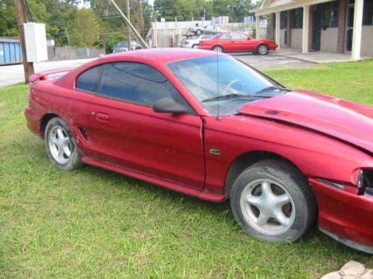 94-98 Ford Mustang Coupe 5 Manual - Red - Image 1