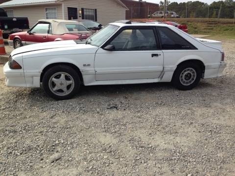 1990 Ford Mustang White Hatchback - Image 1