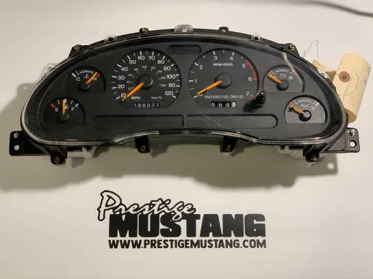 1998 Ford Mustang V6 Instrument Cluster 120mph - Image 1