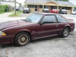 1988 Ford Mustang 5.0 HO Automatic AOD - Burgundy - Image 1