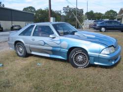 1989 Ford Mustang 5.0 HO Automatic - Silver/Blue Flame - Image 1